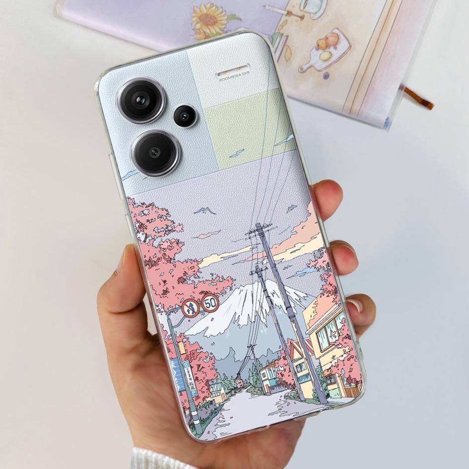 For Xiaomi Redmi Note 13 5G Case Luxury Marble Transparent Phone Cover For Redmi Note 13 Pro Plus Funda on Note 13 Pro 5G Bumper