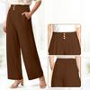 Women's Soft And Flowing High-Waisted Cropped Pants