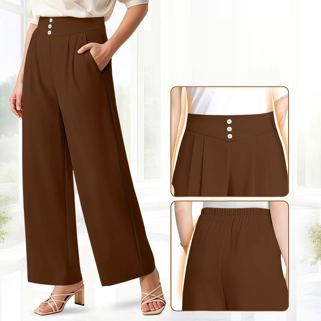Women's Soft And Flowing High-Waisted Cropped Pants