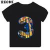 Fireman Sam Firefighter Print Cartoon Boys Clothes 1 2 3 4 5 6 7 8 9 Years Birthday Number Kids T shirt Cute Baby Girls TShirts