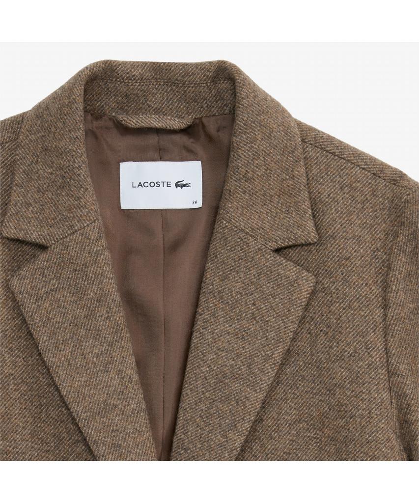 LACOSTE Women'S Soft Wool Blended Tailored Jacket Bf721E-55N Dpc