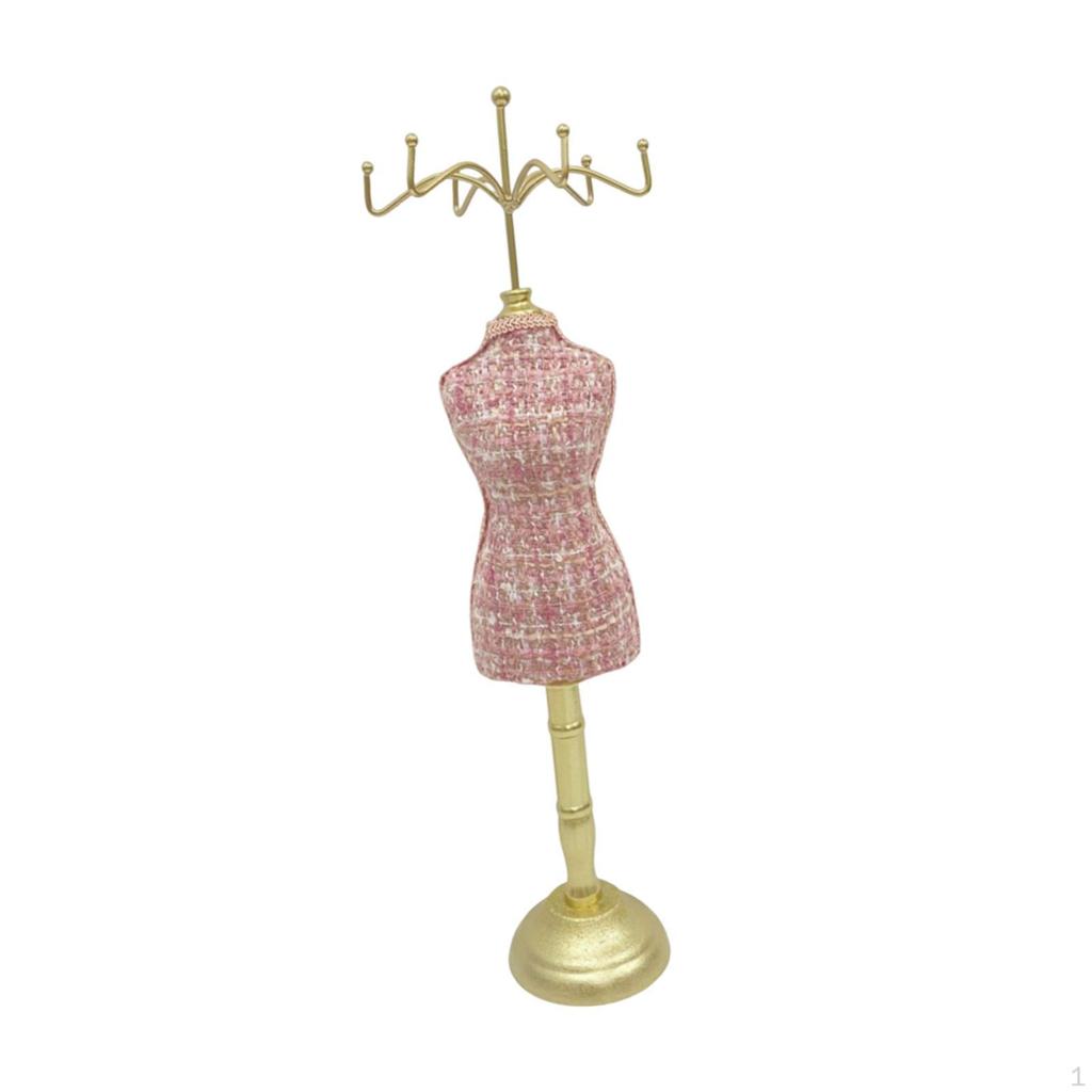 Jewelry Display Stand Holder Mannequin Dress Easy To Use Necklace Showcase Hanging Rack