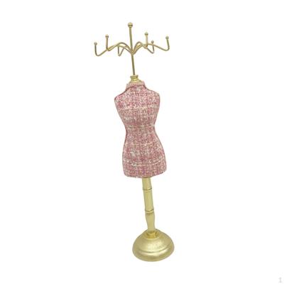 Support Présentoir Bijoux Mannequin Robe Facile à Utiliser Vitrine Collier Porte-Accroche