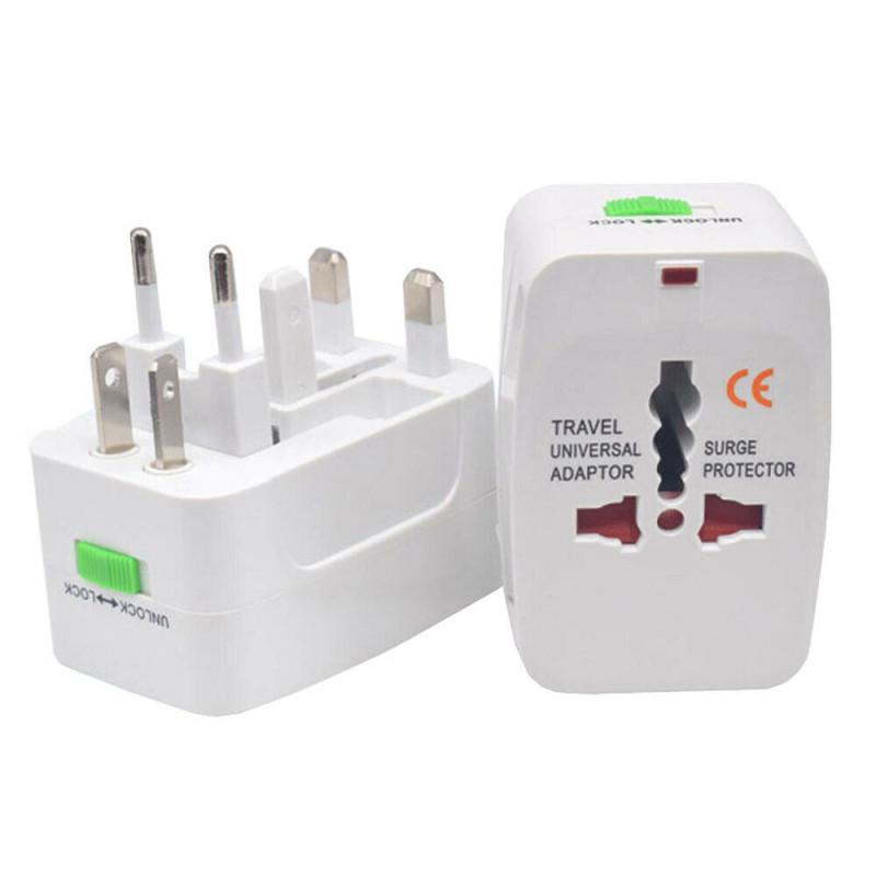 Universal Worldwide Adapter Electric Socket AU UK US EU Plug Adaptor Travel Wall Charger AC Power