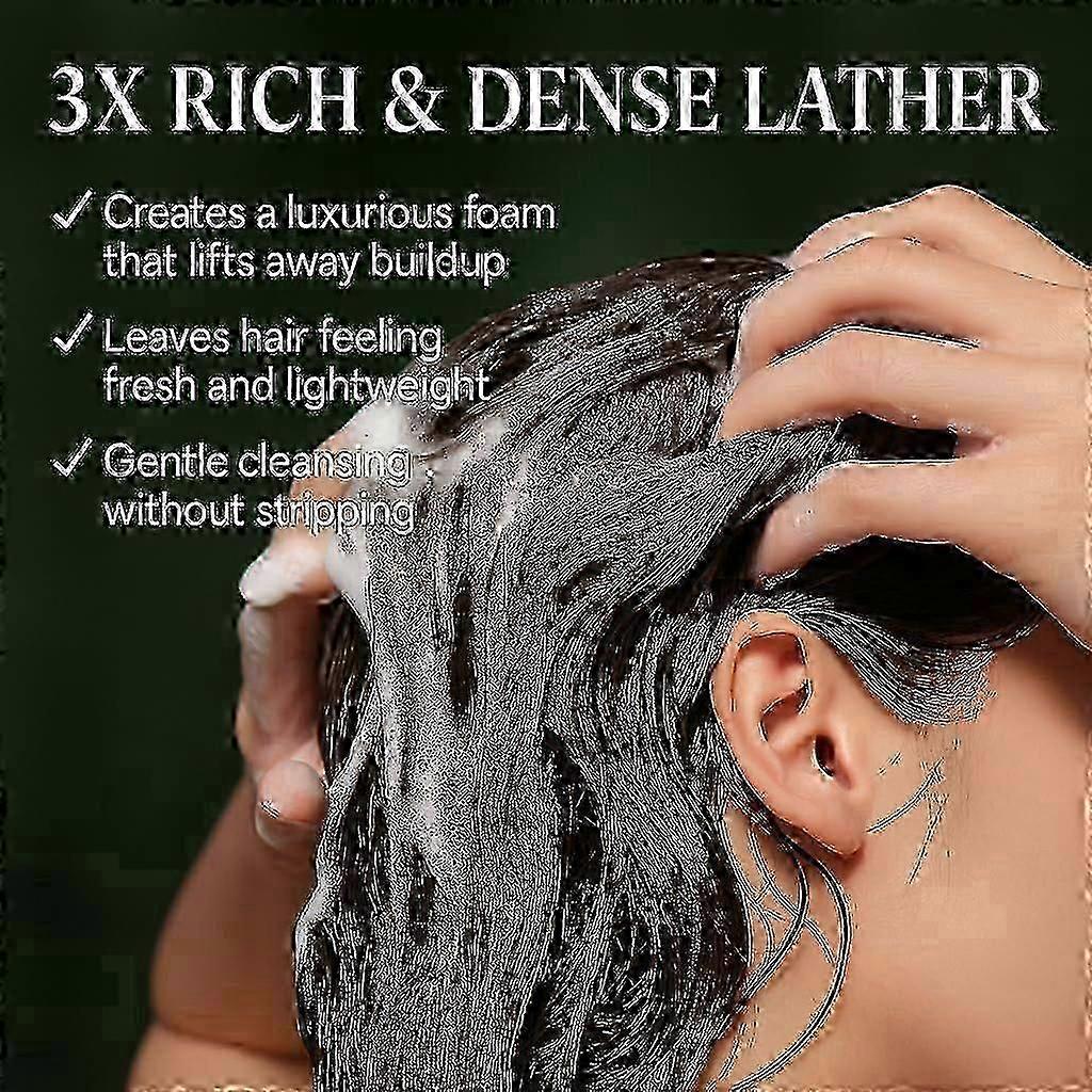 Nature Triangle Shampoo Bar, Nature Seven Green Soep Shampoo Netural Usman Grass Shampoo Bar, Calming & strengthens Hai for Women and Men