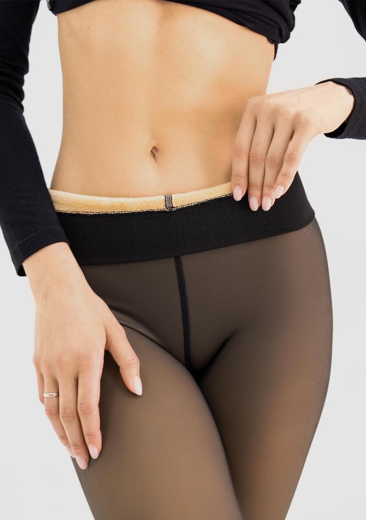 Women's Thermal Modeling Tights, Thin Tights Effect 670 Skin Thermo Legs