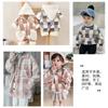 Large Plaid Printing Lamb Plush Fabric Imitation Cashmere Fabric For Blankets Dolls Winter Warm Coats Handmade DIY Sewing Cloth