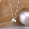 2023 New High-End 925 Sterling Silver Triangle Pendant Necklace for Women - Light Luxury Summer Clavicle Chain
