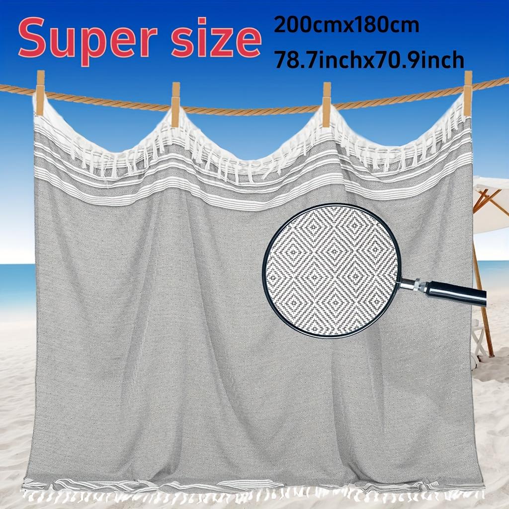 Extra Large Turkish Beach Towel Quick Dry Soft Sand Free Bohemian Blanket For Men Women Perfect Gift Vacation Pool Yoga