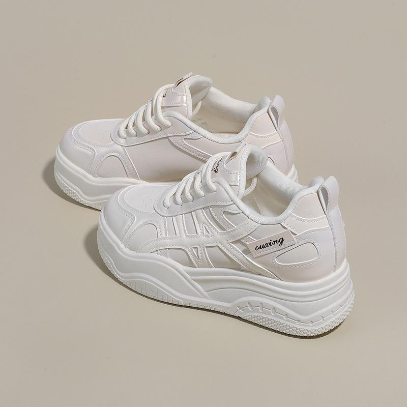Height increase. CM new inner height increase large size casual board shoes muffin thick sole