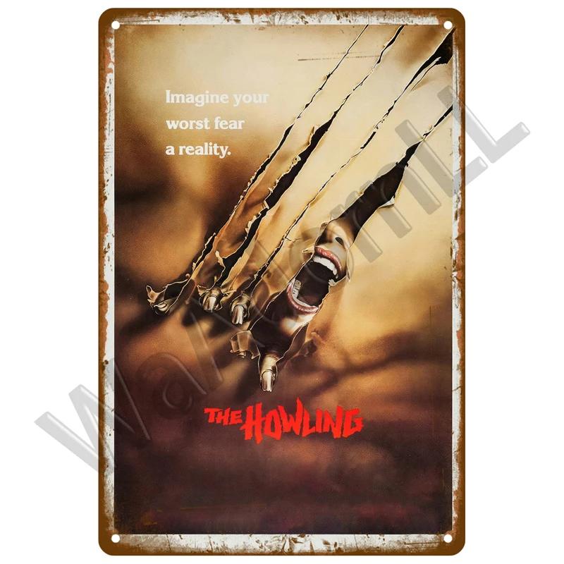 Vintage Metall Zeichen Film Retro Zinn Zeichen Ästhetischen Wohnzimmer Metall Wand Dekor Dekoration Kino Industrie Deco Filme Poster