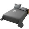 Skin-friendly Cotton Bed Sheet Single Solid Color Washed Cotton Quilt Sheet Single Student Dormitory Brushed Sheet