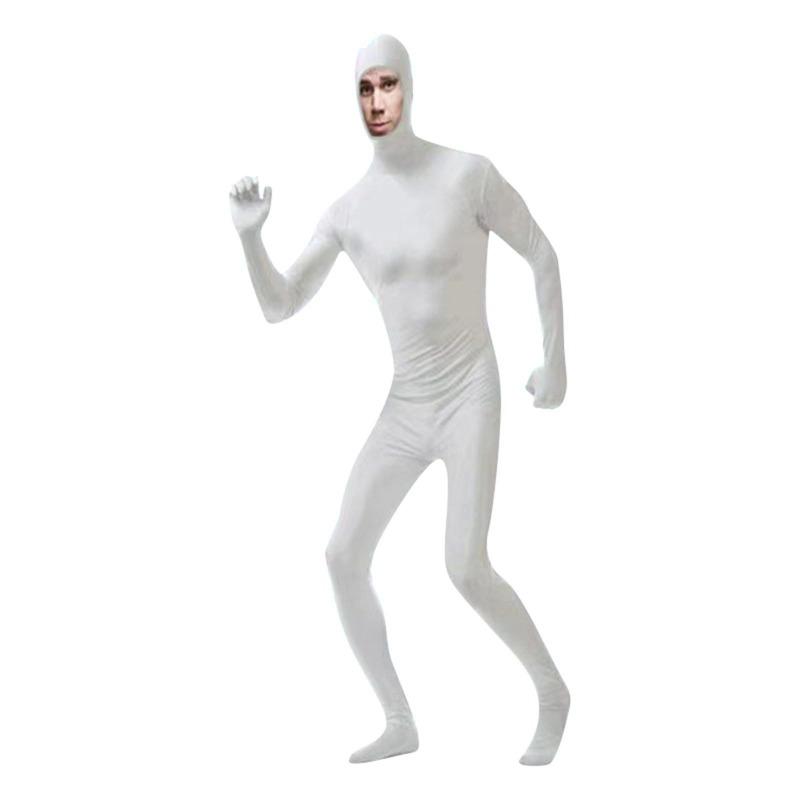 Halloween cos costume ninja invisible man tights showing face black man invisibility cloak performance costume performance costume