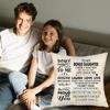 To My Bonus Daughter Gift Ideas Throw Pillow Covers for Bonus Daughter from Bonus Mom Bonus Dad Birthday Graduation Thanksgiving
