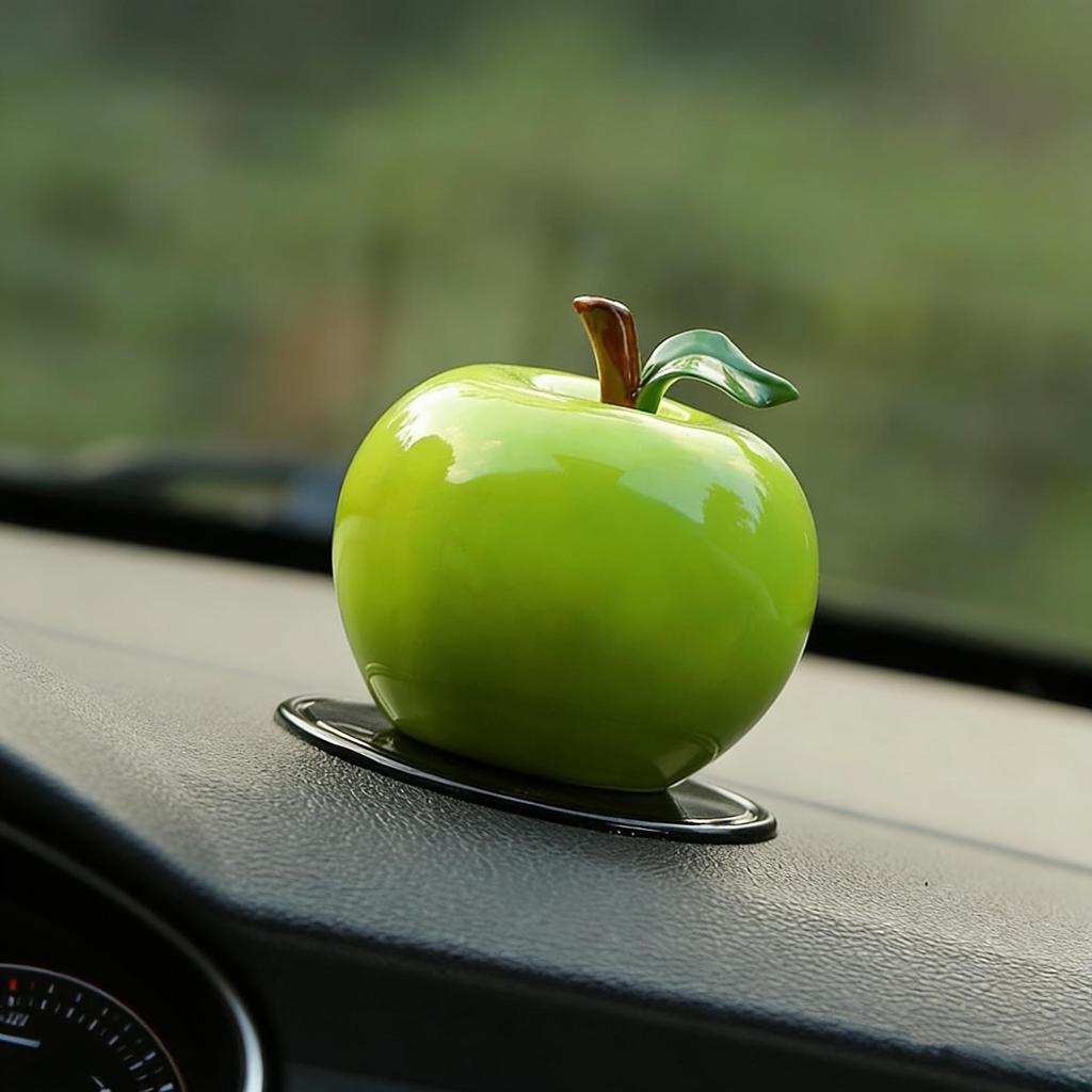 Friedliche Keramik-Apfel-Autodekorationen - Rote & Grüne Früchte für eine Sichere Reise