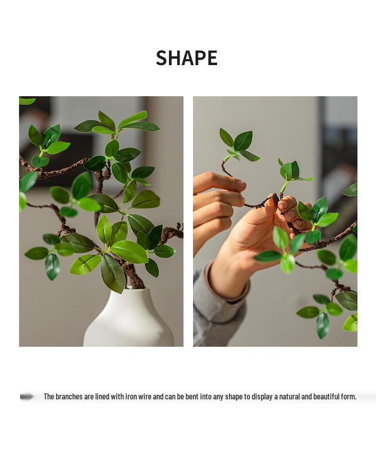 Bionic Begonia: Artificial Luxury Green Plant Dining Table Decoration