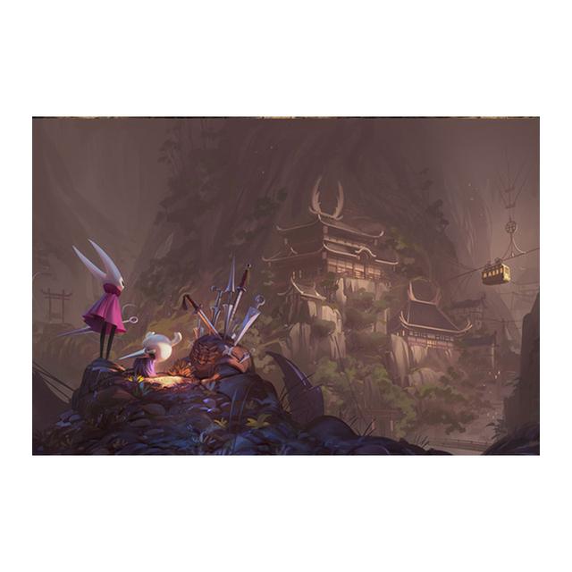 Hollow Creativity Map Game Knight Poster Canvas Painting Wall Art Pictures Posters and Prints for Living Game Room Home Decor No Frame