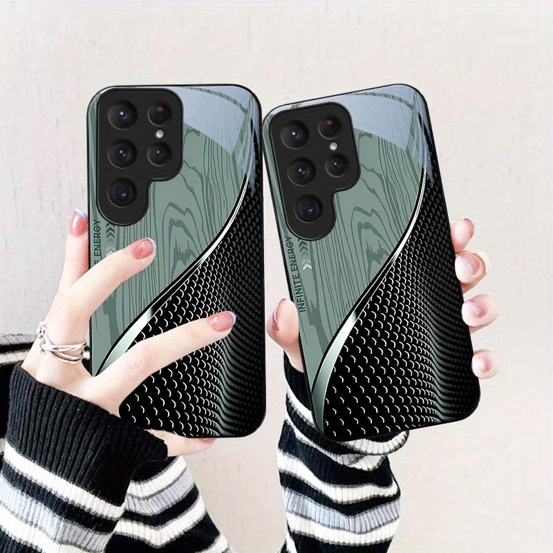 SimplicityTrend Exquis luxe Haut de gamme Coque de téléphone Coque de téléphone en verre pour Samsung Galaxy S26 S25 S24 S23 S22 S21 FE, Ultra, Plus