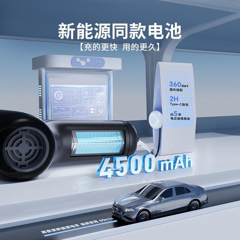 Car wireless blow-sucking integrated vacuum cleaner one-button dust-inverting handheld dust blower high-power suction cross