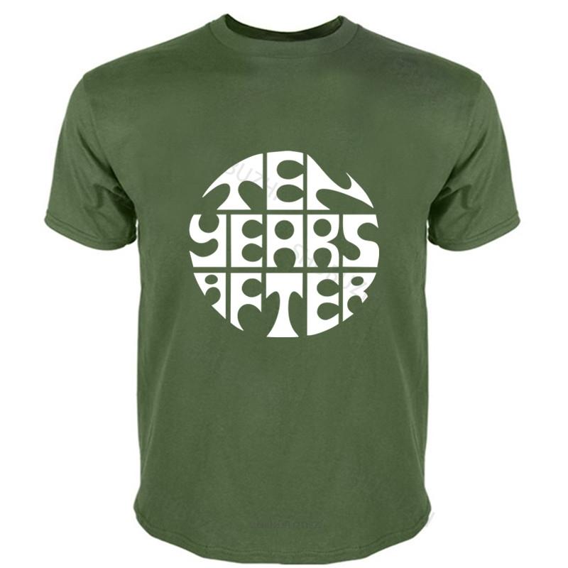 Tshirt men cotton tops New Ten Years After English Rock Band Legend Men'S Black T-Shirt new fashion tee-shirt man tee