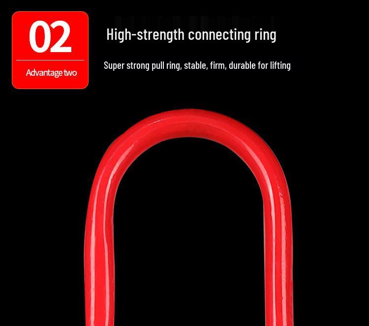 Double Hook Self-Locking Safety Lifting Chain for Crane, 2-3 Tons Capacity