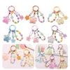 Cherry Blossoms Quicksand Keyring Women Girls DIY Bag Earphone Cover Pendants