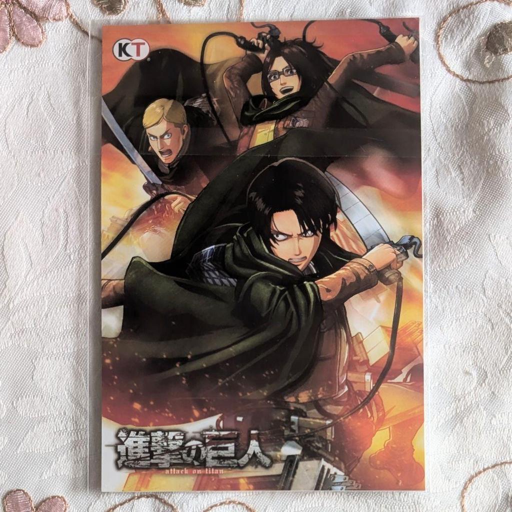 [USED] Attack on Titan Amazon Pre-order Bonus Postcards (2 Types) TREASURE BOX