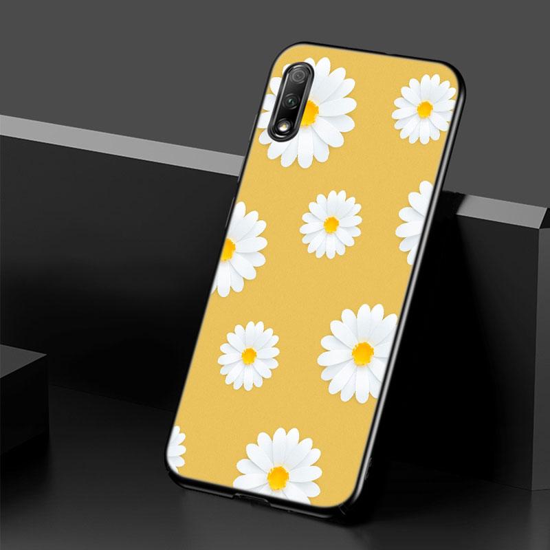 Flowers Sunflower Case For Huawei Honor 10X Lite 7A 8A 9X 20 Pro 7S 8C 8S 8X 9A 9C 10i 20i 30i 20E 20S 8 10 Lite Black Cover
