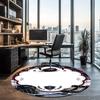 ice hockey Printed Round Rug Carpet Chair Rug Area Rug Entryway Doormats,for Office Chair Living Room Bedroom Kitchen Room.