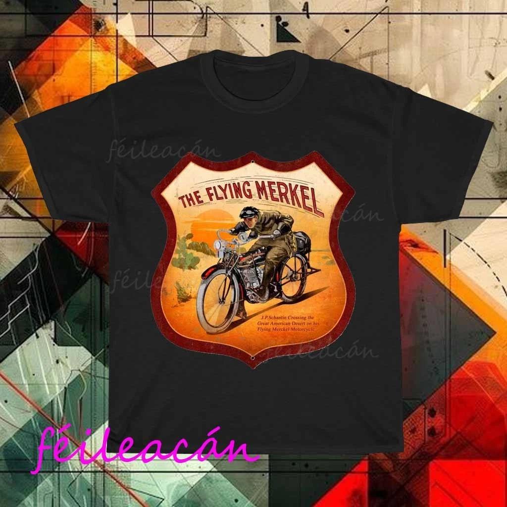 

Brand New Flying Merkel Logo American T-Shirt Funny Size S to 5XL S