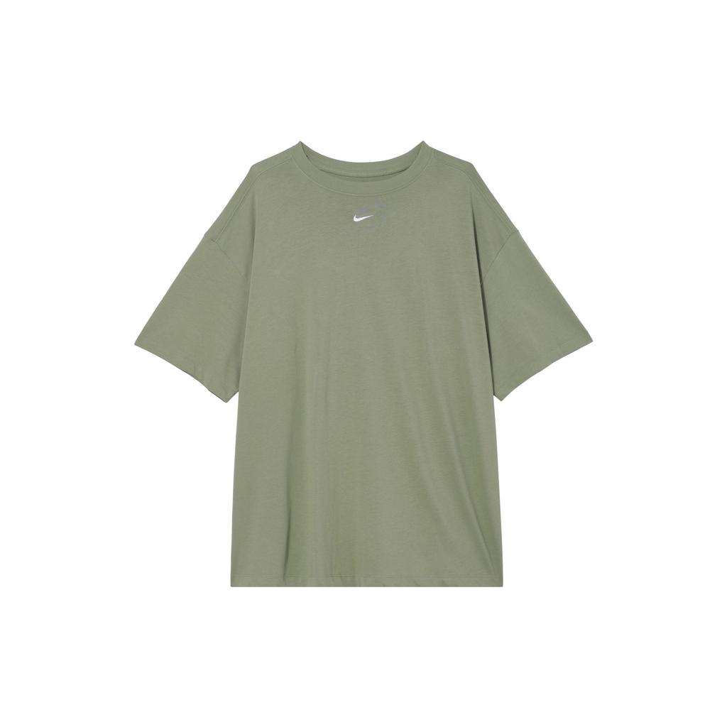 Nike Sportswear Essentials Drop Shoulder Sleeve T Shirt Women's Oil Green DX7911-386