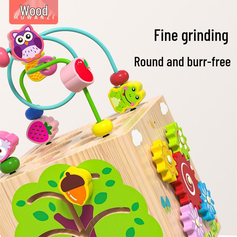 8-in-1 Wooden Multifunctional Fishing Maze & Piano Puzzle Box