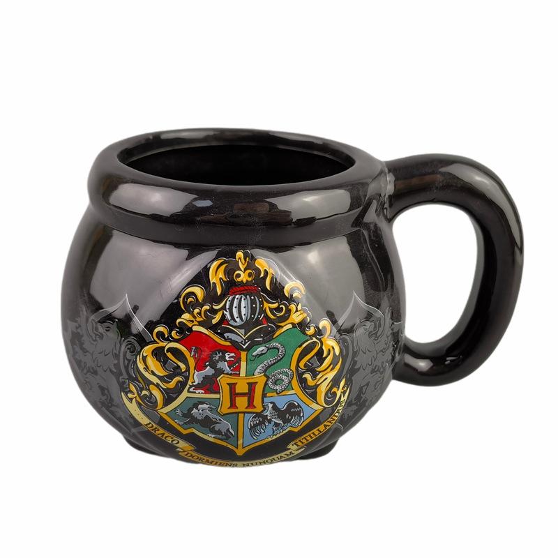 Harry Potter Heat Reveal Coffee Mug - Ceramic Wizard Cup with Glasses Handle - Colorful Cartoon Anime Merchandise for Hot Beverages