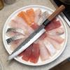 8.3 Inch Sashimi Knife Double-edged Blade T12A High-carbon Steel Core Slicing Chef Cleaver Handmade Kitchen Knife Customizable