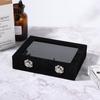 3 Colors Composite Board Lint Jewelry Rings Storage Box Display Case Holder