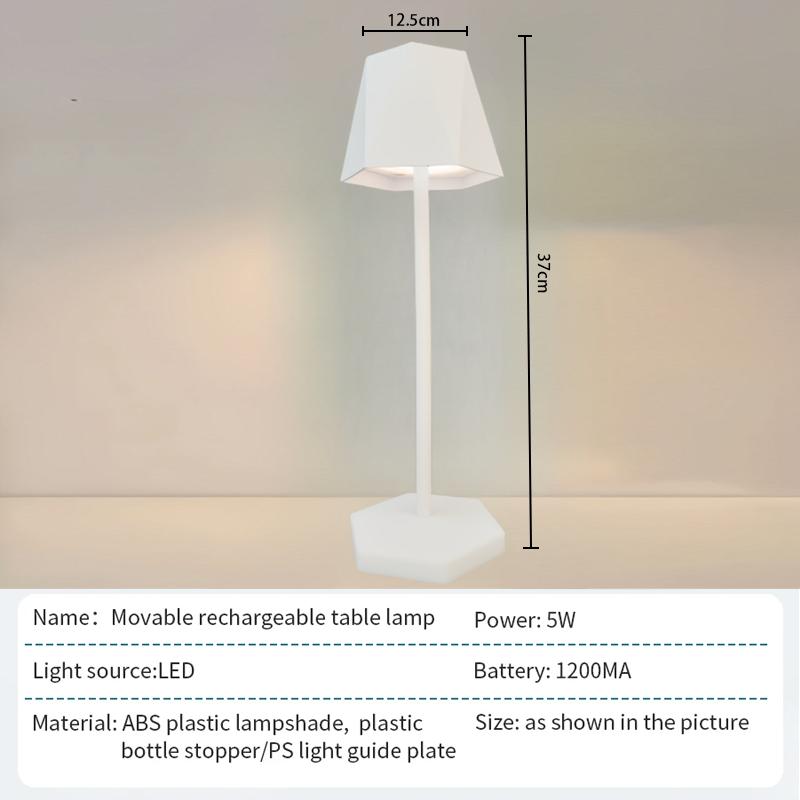 Nordic LED Table Lamp 3 Color Desktop Night Light Bedside Creative Ambient Light Bedroom Decoration Bar Coffee Shop Simple Decor