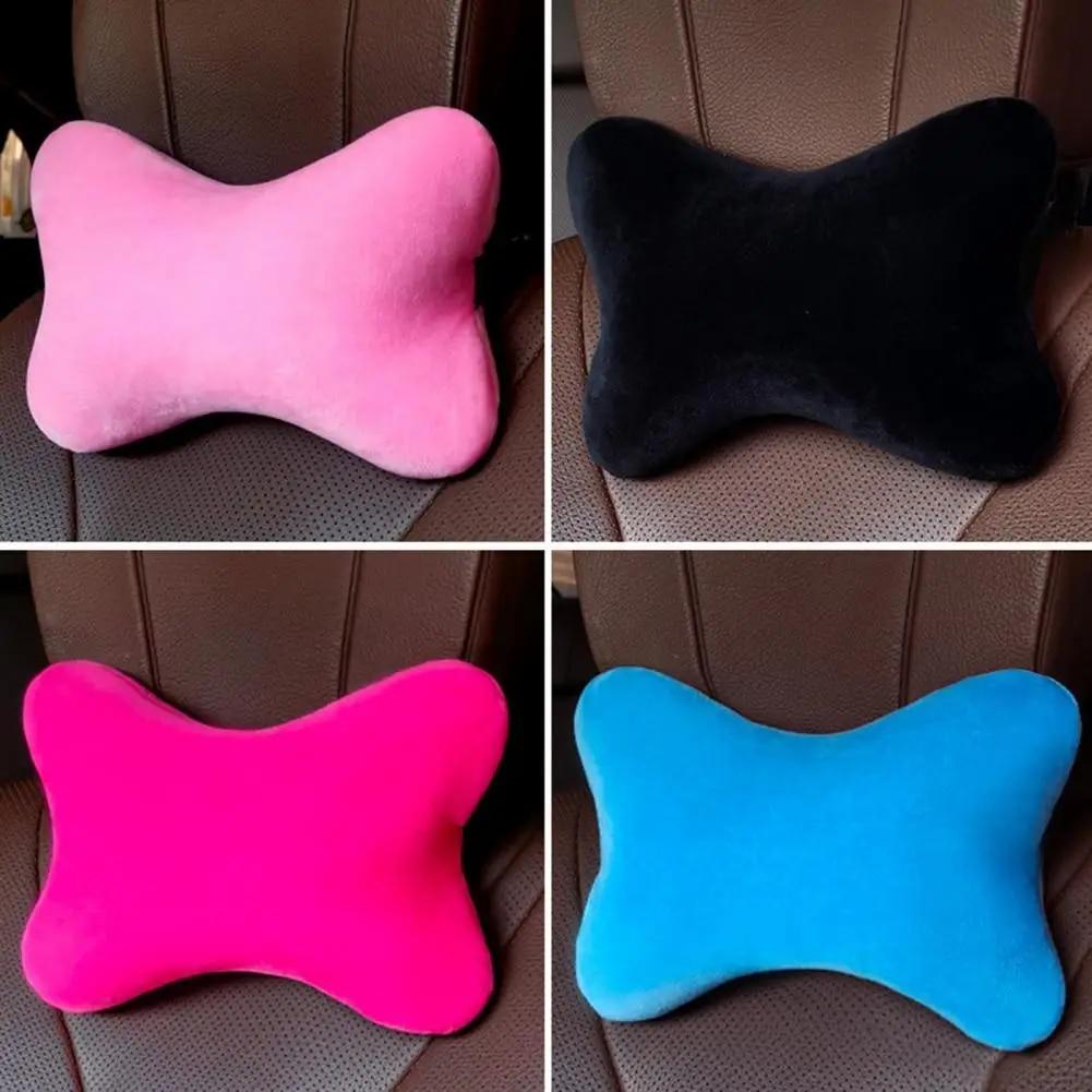 Neck Pillow Detachable Super Soft Polyester High Elasticity Headrest Cushion for