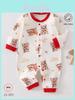 Baby Cotton Footed Romper With Long Sleeves For Newborns And Infants