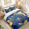 Conjunto de Roupa de Cama 1 Capa de Edredom 2 Fronhas Estampa Fenerbahçe FC Decoração de Quarto Casa