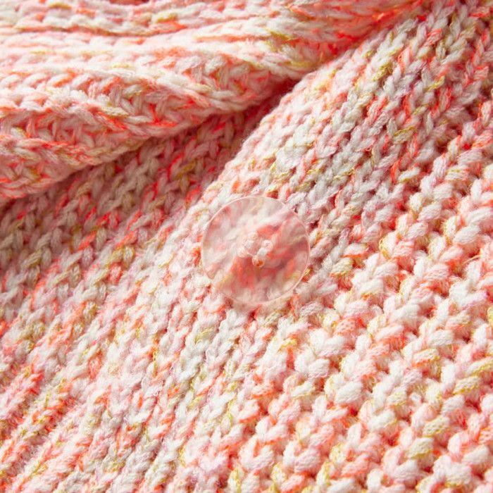Cardigan enfant - vidaXL - Modèle 116 - Col V - Manches longues - Rose mélangé