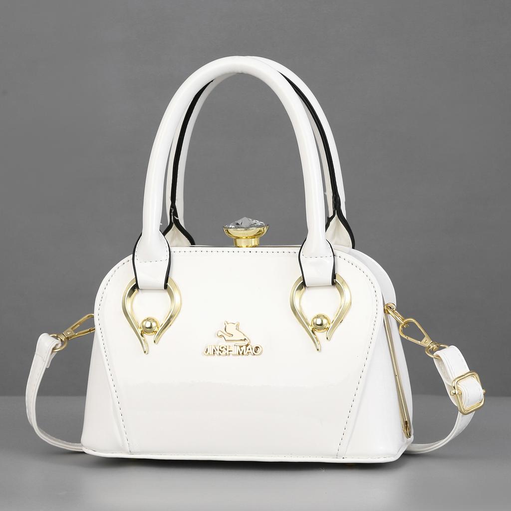 Women's Bag Bright Leather Mirror Handbag Shoulder Bag Fashionable Atmosphere Women's Bag Dinner Bag