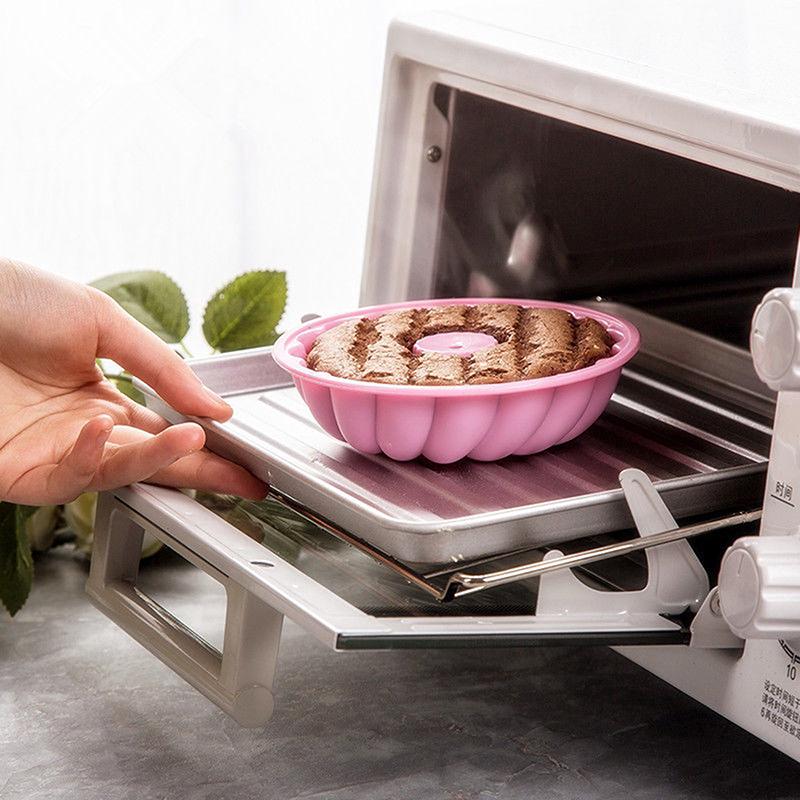 Moule à Gâteau en Silicone Motif Spirale Mini Moule à Gâteau Moules à Gelée Pudding Plateau de Cuisson Fabriquant Outils de Cuisson Gâteau Bricolage