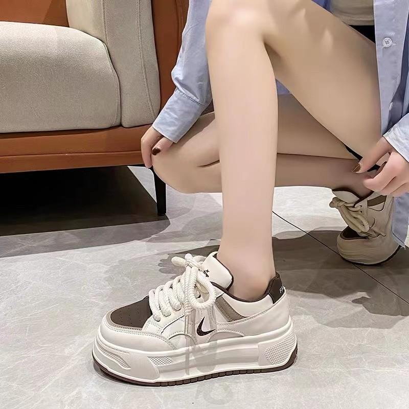 

Популярная платформа белые туфли женские осень и зима 2024 новая мода универсальные повседневные спортивные кроссовки модные кеды E1 40 хаки