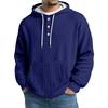 Men's Knit Hooded Sweatshirt Casual Long-Sleeve Sweatshirt
