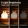 Dimmable Animal Night Light 3 Level Dimmable USB Rechargeable Sleeping Lamp Cute Design Novelty Style Breastfeeding Nightlight