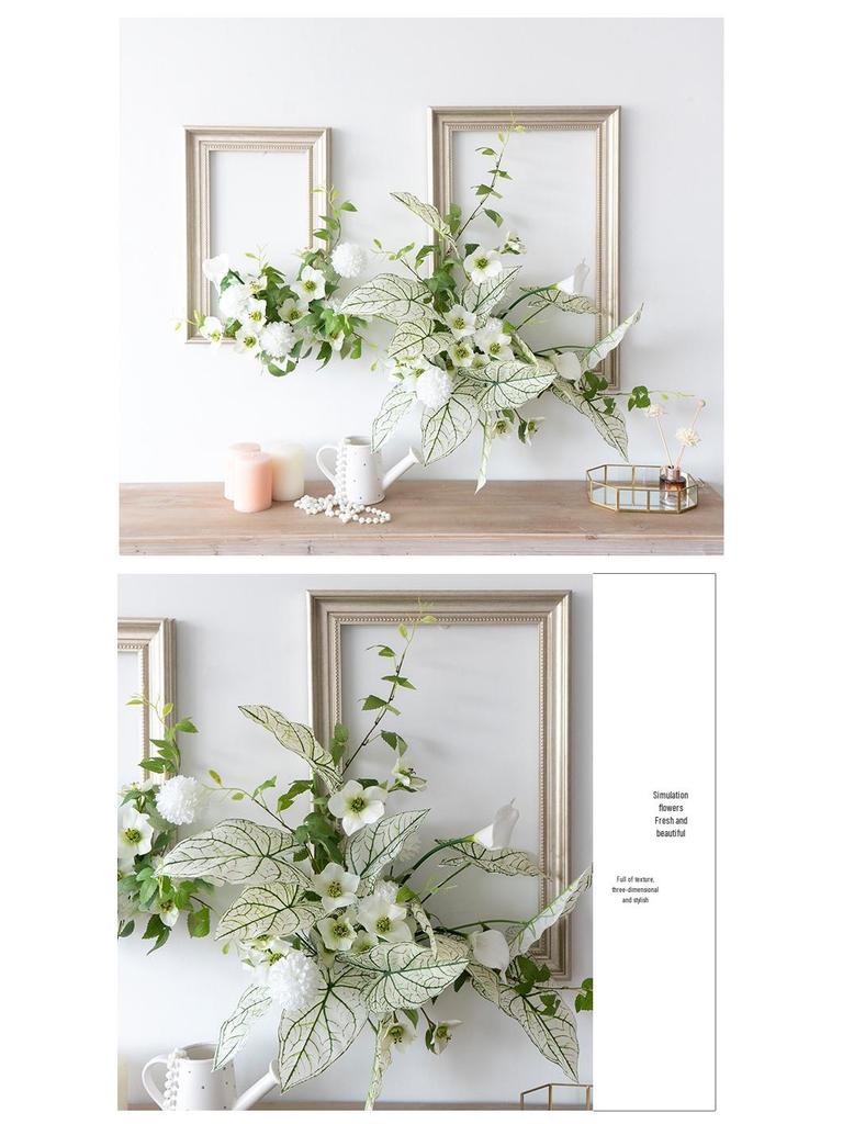 Floral Art Photo Frame Set for Wall and Window Decoration