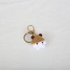 Creative Cute Small Animal Knitting Keychain Pendant Car Bag Decoration Funny Handmade Crochet Doll Ornaments Girls Gifts