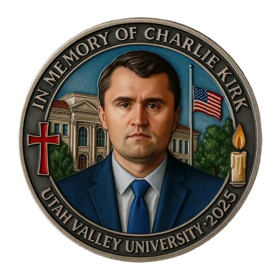 Pamětní mince Charlieho Kirka Pocta pravdě svobodě Pamětní mince Inspirativní suvenýr pro fanoušky