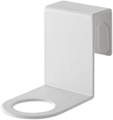 Yamazaki Jitsugyo 5738 Hook Alcohol Disinfectant Bottle Holder White Approx. W5XD9.5XH7cm Smart Entrance Door Disinfection Floating Disinfection