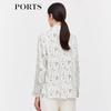 PORTS Women's Printed Long Sleeve Blouse